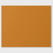 Papier Cadeau Browny Orange (couleur solide)  (Plat)