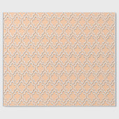 Papier Cadeau Broyer blanc XL Quatrefoil marocain #7DS (Plat)