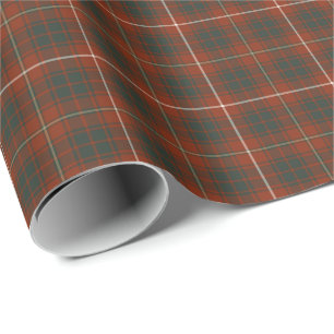 Papier Cadeau Bruce Clan Patiné Tartan