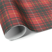 Papier Cadeau Bruce Modern Original Écossais Clan Tartan (Coin rond)