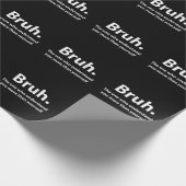 Papier Cadeau Bruh Typographie Bruh (Coin)