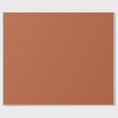 Papier Cadeau Brûlé Orange Rustique Rouille Terre Solide (Plat)