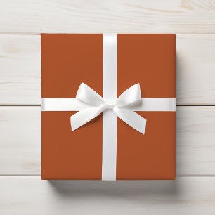Papier Cadeau Brûlé Orange Rustique Rouille Terre Solide
