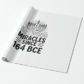 Papier Cadeau Brûler des miracles depuis 164 BCE Hanoukka juif (Déroulé)