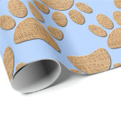 Papier Cadeau Brûlure à mât de chien (Coin rond)