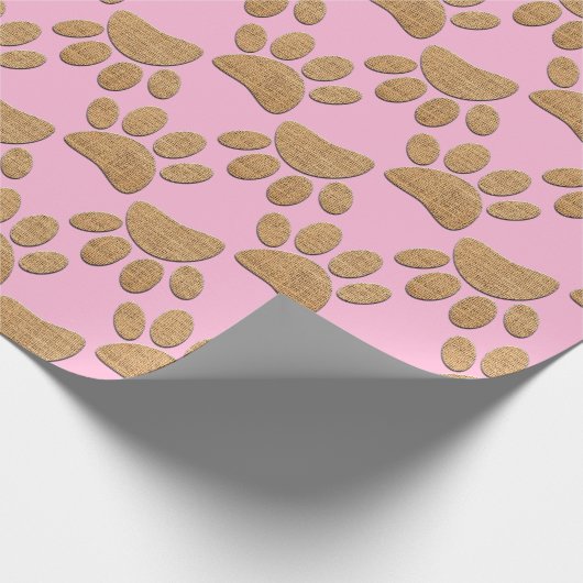 Papier Cadeau Brûlure à mât de chien (Coin)