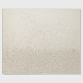 Papier Cadeau Brun clair faux paillettes  (Plat)