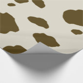 Papier Cadeau Brun de PEAU de VACHE (Coin)