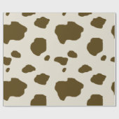 Papier Cadeau Brun de PEAU de VACHE (Plat)