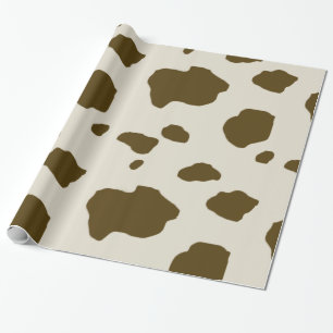 Papier Cadeau Brun de PEAU de VACHE