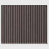 Papier Cadeau Brun foncé & Bandes de pierre brune (Plat)
