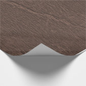 Papier Cadeau Brun foncé en cuir (Coin)