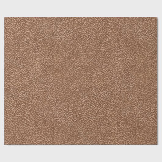 Papier Cadeau Brun naturel en cuir de Faux (Plat)