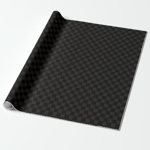 Papier Cadeau Brun/noir de luxe Checkered