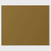 Papier Cadeau Brun olive solide (Plat)
