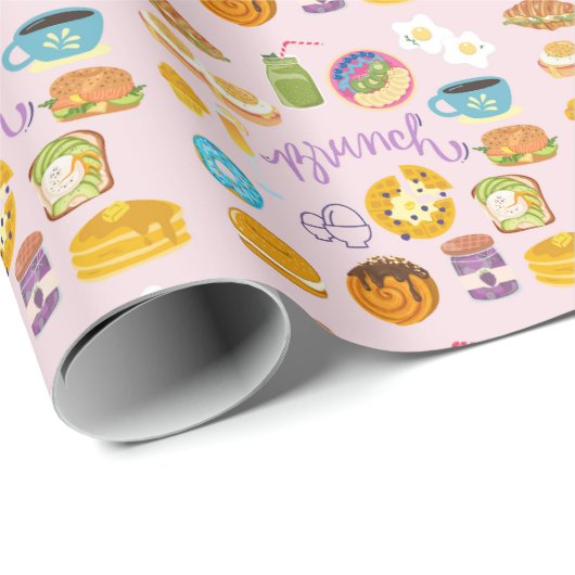 Papier Cadeau Brunch Squad (Coin rond)