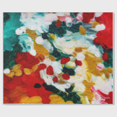 Papier Cadeau Brushstrokes Festive Abstrait Arrière - plan de No (Plat)