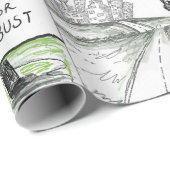 Papier Cadeau BTS sur la route (Coin rond)