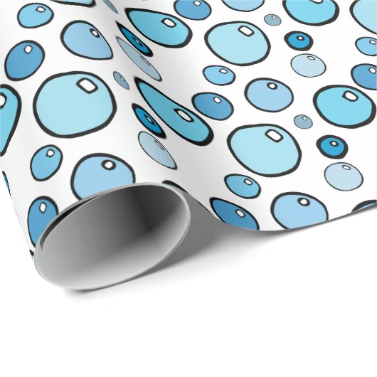 Papier Cadeau Bubbles (Coin rond)