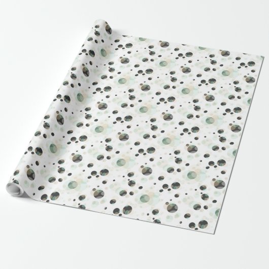 Papier Cadeau BUBBLES Élégance n'importe quelle couleur (Déroulé)