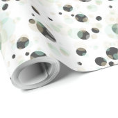 Papier Cadeau BUBBLES Élégance n'importe quelle couleur (Coin rond)