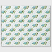 Papier Cadeau Bubbles & Fins Children's Birthday (Plat)