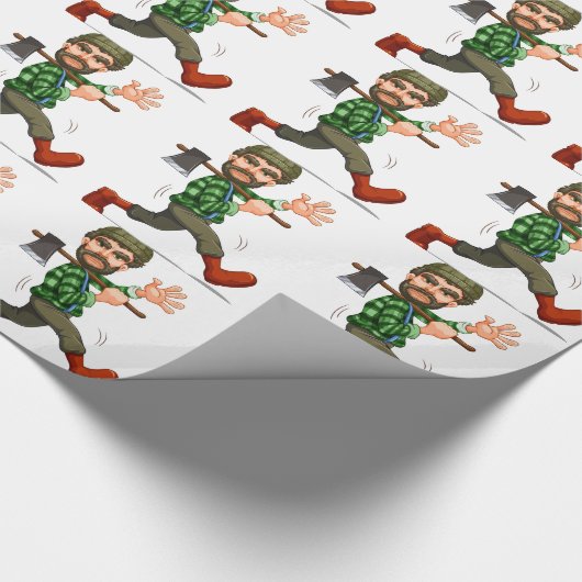 Papier Cadeau Bûcheron (Coin)