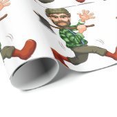 Papier Cadeau Bûcheron (Coin rond)