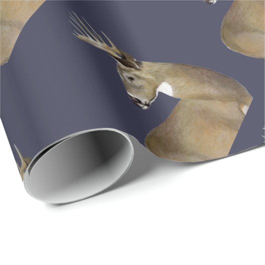 Papier Cadeau Buck de queue blanche (Coin rond)