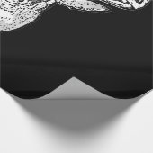 Papier Cadeau Buck on Bold Black White Tail Deer (Coin)