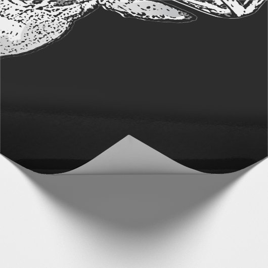 Papier Cadeau Buck on Bold Black White Tail Deer (Coin)