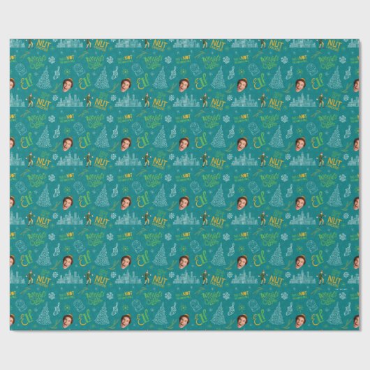 Papier Cadeau Buddy le Motif de devis Turquoise Elf (Plat)