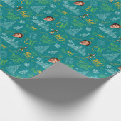 Papier Cadeau Buddy le Motif de devis Turquoise Elf (Coin)