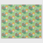 Papier Cadeau Buddy l'Elf OMG Père Noël ! Je Le Connais ! (Plat)