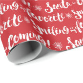 Papier Cadeau Buddy l'Elfe | Sourire est mon Motif favori (Coin rond)