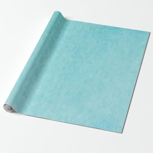 Papier Cadeau BUDGET Turquoise Aquarelle Plage Mariage Océan (Déroulé)