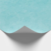 Papier Cadeau BUDGET Turquoise Aquarelle Plage Mariage Océan (Coin)