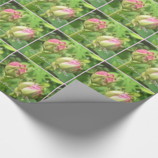 Papier Cadeau Buds roses (Coin)