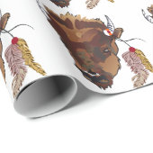 Papier Cadeau Buffalo (Coin rond)