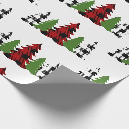 Papier Cadeau Buffalo a planté des arbres de Noël (Coin)