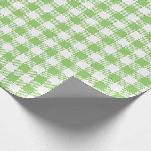 Papier Cadeau Buffalo Check en vichy motif citron vert (Coin)
