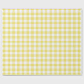Papier Cadeau Buffalo Check en vichy motif pastel jaune (Plat)
