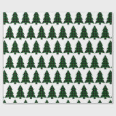 Papier Cadeau Buffalo Check Pine Trees rustiques (Plat)