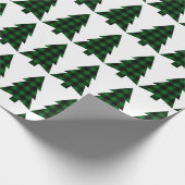 Papier Cadeau Buffalo Check Pine Trees rustiques (Coin)