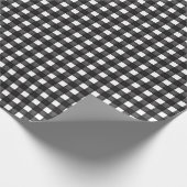 Papier Cadeau Buffalo noir et blanc (Coin)