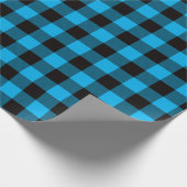 Papier Cadeau Buffalo noir et bleu du pays (Coin)