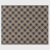 Papier Cadeau Buffalo Plaid Country Chic Style (Plat)