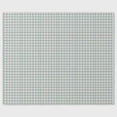 Papier Cadeau Buffalo Plaid Country Farmhouse Vert Blanc (Plat)