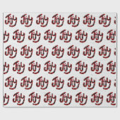 Papier Cadeau Buffalo Plaid Joie Sur Bois Blanchi (Plat)