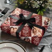 Papier Cadeau Buffalo Plaid Joyeux Et Lumineux Photo De Noël